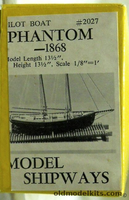 Model Shipways 1/96 Phantom New York Pilot Boat - 13.5 Inch Long Wood and Metal Ship, 2027 plastic model kit